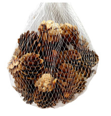 Conuri de brad decorative în plasă (naturale) S49-14 (300)