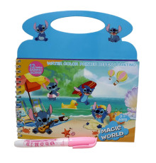 Carte de colorat Aqua + marker p/u apa "Stitch" 21x20cm. 3093