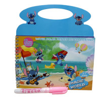 Carte de colorat Aqua + marker p/u apa "Stitch" 21x20cm. 3093