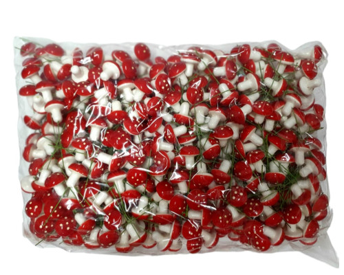 Декоративные грибы средние 3 см.500 шт. упаковка CM*1847