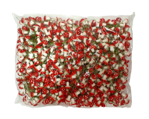 Декоративные грибы маленькие 2 см.1000 шт. упаковка CM*1823