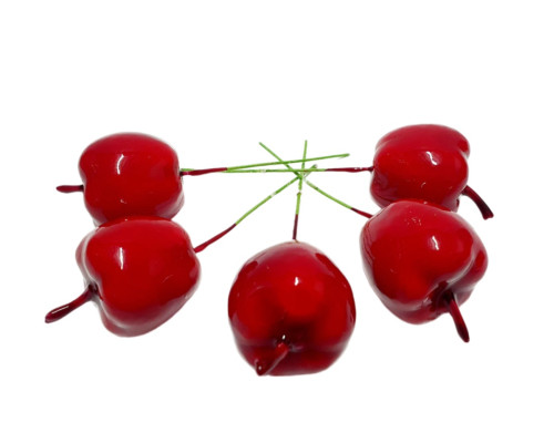 Декоративные яблочки маленькие 3 см. 5 шт. упаковка CM*1878