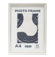 Rama foto A4 cu suport, alb cu margina mărgele 19мм F1917-15G CM*1984