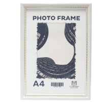 Rama foto A4 cu suport, alb cu margina mărgele 19мм F1917-15G CM*1984