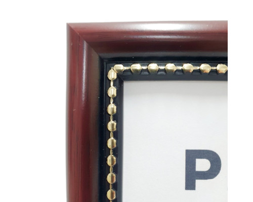 Rama foto A4 cu suport, maro cu margina mărgele19мм F1917-183-10 CM*1991