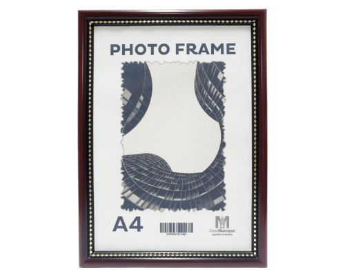 Rama foto A4 cu suport, maro cu margina mărgele19мм F1917-183-10 CM*1991