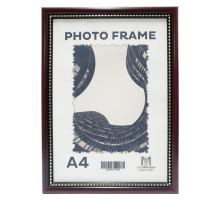 Rama foto A4 cu suport, maro cu margina mărgele19мм F1917-183-10 CM*1991