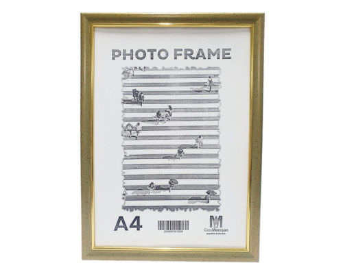 Фоторамка A4 c ножкой-подставкой, Золотая олива 17мм F1701-603 CM*2028