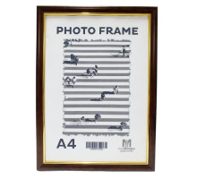 Фоторамка A4 c ножкой-подставкой, Мокко 17мм F1701-01* CM*2042