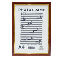 Фоторамка A4 c ножкой-подставкой, темное дерево17мм F1701-02* CM*2059