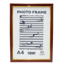Фоторамка A4 c ножкой-подставкой, темное дерево17мм F1701-02* CM*2059