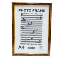 Rama foto A4 cu suport, Ciocolată aurie 17мм F1701-03* CM*2066
