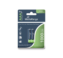 Батарейка аккумулятор AAA MediaRange, NiMH Micro, HR03, 1,2V, 2шт. MRBAT122 (6)