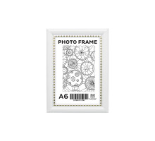 Rama foto A6 (10*15) cu suport, alb cu margina mărgele 19мм F1917-15G CM*2080