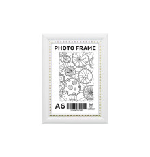Rama foto A6 (10*15) cu suport, alb cu margina mărgele 19мм F1917-15G CM*2080