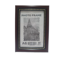 Rama foto A6 (10*15) cu suport, maro cu margina mărgele19мм F1917-183-10 CM*1991