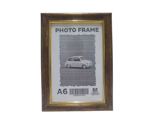Rama foto A6 (10*15) cu suport, Ciocolată aurie 17мм F1701-03* CM*2165
