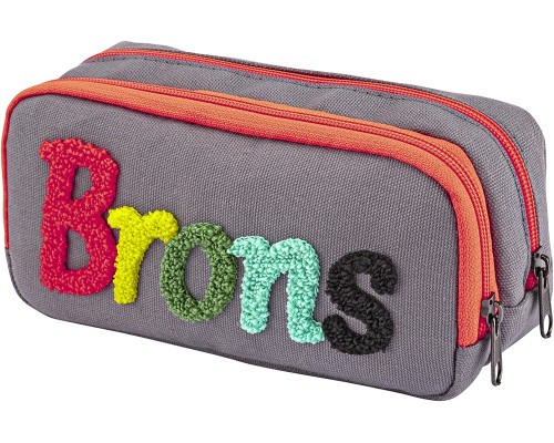 Penar 2 compartimente, monohrom cu broderie, asorti BR-3243 (24/144)