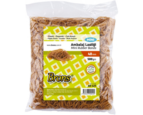 Elasticuri p/u bani 500gr., culoare naturala, D 40mm BR-629 (40)