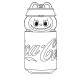 Набор детский для рисования на холсте 20*25 "Лабубу-Cola"+6 красок +кисточка 7009