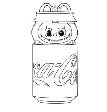Set de pictat pe pânză pentru copii 20x25 "Labubu-Cola" 7009