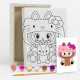 Set de pictat pe pânză pentru copii 20x25 "Labubu-Kitty" +6vopsee +pensula 7010