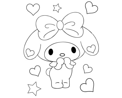 Набор детский для рисования на холсте 20*25 "Melody My Love" +6 красок +кисточка 7011