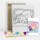 Set de pictat pe pânză pentru copii 20x25 "Noapte Bună Melody" +6vopsee +pensula 7013