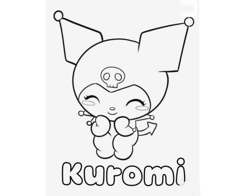 Set de pictat pe pânză pentru copii 20x25 "Kuromi Drăguță" +6vopsee +pensula 7020