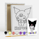 Set de pictat pe pânză pentru copii 20x25 "Kuromi Drăguță" +6vopsee +pensula 7020