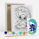 Set de pictat pe pânză pentru copii 20x25 "Stitch surfer" +6vopsee +pensula 7022