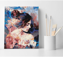 Set pictură pe numere 40*50 "Visuri și flori" ECO(fara cutie) 1093