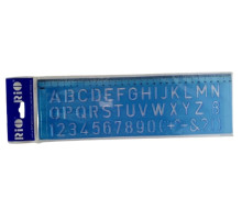 Линейка-трафарет, алфавит англ. 30см RIO 806 (36)