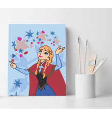 Set pictură pe numere 40*50 "Anna din Arendelle" ECO(fara cutie) 1322