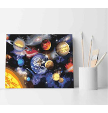 Set pictură pe numere 40*50 "Dansul planetelor" ECO(fara cutie) 3177