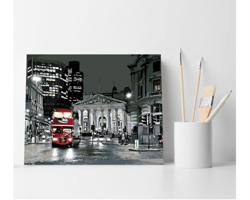 Set pictură pe numere 40*50 "Londra de noapte" ECO(fara cutie) 3271