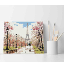 Set pictură pe numere 40*50 "Romantism parizian" ECO(fara cutie) 3334