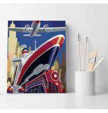 Набор для рисования по номерам 40*50 "Трио прогресса" ECO(без коробки) 3481