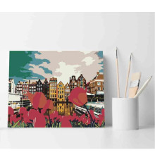 Набор для рисования по номерам 40*50 "Весна в Голландии" ECO(без коробки) 3494