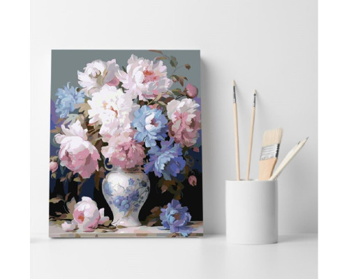 Set pictură pe numere 40*50 "Gingășie în vază" ECO(fara cutie) 4322