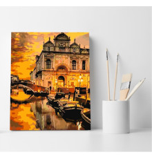Set pictură pe numere 40*50 "Cerul de aur al Veneției" ECO(fara cutie) 4434