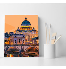 Set pictură pe numere 40*50 "Basilica di San Pietro" ECO(fara cutie) 4455
