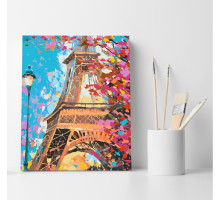 Set pictură pe numere 40*50 "Turnul Eiffel în culori" ECO(fara cutie) 4458