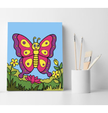 Set pictură pe numere 40*50 "Fluture amuzant" ECO(fara cutie) 4530