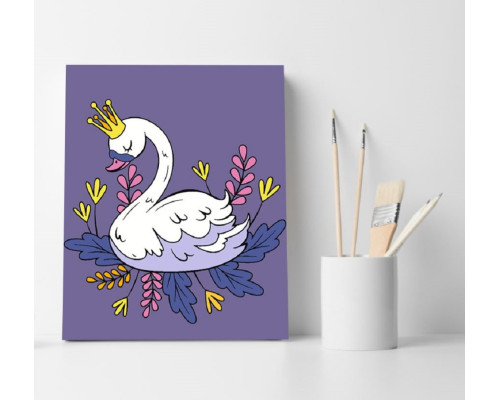 Набор для рисования по номерам 40*50 "Царевна-Лебедь" ECO(без коробки) 4533