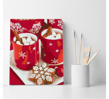 Set pictură pe numere 40*50 "Cacao de iarnă" ECO(fara cutie) 4594