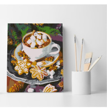 Set pictură pe numere 40*50 "Ciocolată fierbinte" ECO(fara cutie) 4598