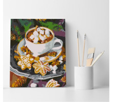 Set pictură pe numere 40*50 "Ciocolată fierbinte" ECO(fara cutie) 4598