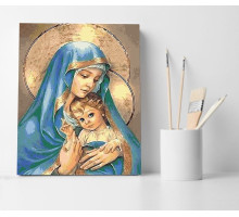 Set pictură pe numere 40*50 "Madona cu Pruncul" ECO(fara cutie) 2967