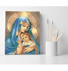Set pictură pe numere 40*50 "Madona cu Pruncul" ECO(fara cutie) 2967
